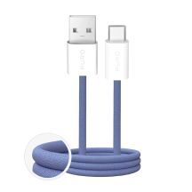 Puro Fabrik 2.0 10W USB-A - USB-C Geflochtenes Kabel 1,5m - Blau