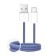 Puro Fabrik 2.0 10W USB-A - USB-C Geflochtenes Kabel 1,5m - Blau