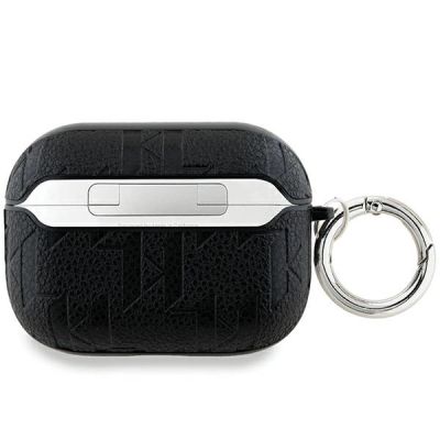 2. Karl Lagerfeld Monogramm Karl & Choupette Head Case für AirPods Pro 2 – Schwarz