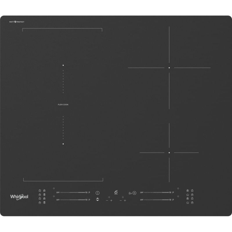 2. Induktionskochfeld WHIRLPOOL WF S7560NE BM schwarz matt FlexiSide Chef Control MattProtect