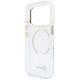 7. Guess IML Script Metal MagSafe Hülle für iPhone 18 Pro / 17 Pro – transparent