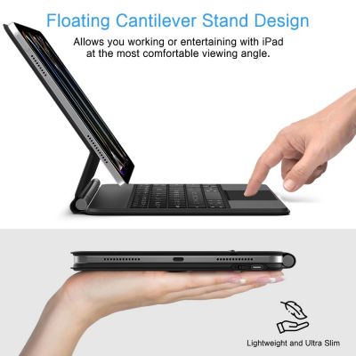 8. Tech-Protect SmartCase Magnetisch für iPad Pro 13" 7/8" 2024-2025 - Schwarz