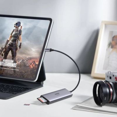 5. Ugreen Multifunktions-HUB USB Typ C - 3x USB 3.2 Gen 1 / HDMI 4K 60Hz / SD- und TF-Kartenleser grau (60383 CM511)