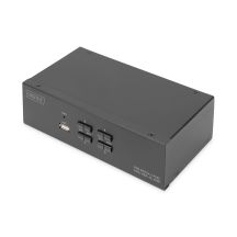 Digitus KVM-Switch, 4 Ports, Dual-Monitor-Unterstützung, 4K, HDMI®