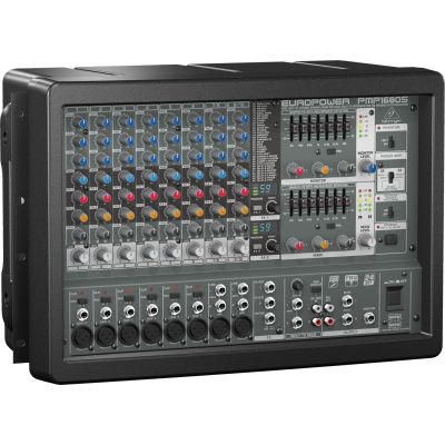 3. Behringer PMP1680S Audiomixer, 10 Kanäle, 10–200.000 Hz, Schwarz