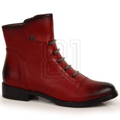 8. Jezzi W JEZ52G rote isolierte Stiefeletten mit Verzierungen