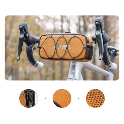 2. Rockbros TL001 ROAD TO SKY 1,9L Lenkertasche, wasserdicht – Orange