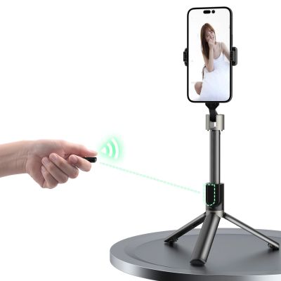 7. Dudao F18 Selfie-Stick 1,1 m mit Stativ und Bluetooth-Fernbedienung – Schwarz
