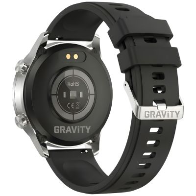 12. Smartwatch Gravity Silver 2 Armbänder GT10-7