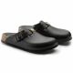 5. Birkenstock Boston ESD Black Damen Clogs, Naturleder, schmale medizinische Hausschuhe (0061368)