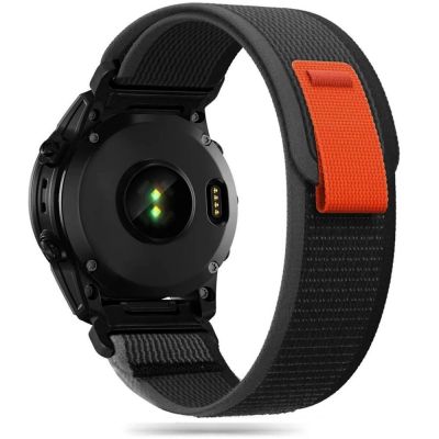Tech-Protect Nylonband für Garmin Fenix ​​​​5/6/6 Pro/7 – Schwarz/Orange