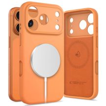 Tech-Protect Silikon-MagSafe-Hülle für iPhone 17 Pro Max – Orange