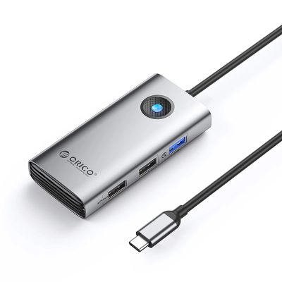 Orico PW11-5P USB-C Hub Dockingstation 1x USB-A 3.0 + 2x USB-A 2.0 + 1x USB-C PD + 1x HDMI - Grau