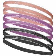 Nike Swoosh Sport Metallic Haarbänder 6er-Pack Pfirsich, Rosa, Grau N1002008646OS