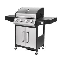 Teesa BBQ 5007 MASTER Gasgrill – 5 Brenner – Platz für eine Gasflasche