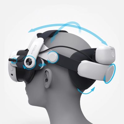3. BoboVR M3 Pro Kopfband für Meta Quest 3 VR-Headset + BoboVR B2 Akku – Schwarz und Weiß