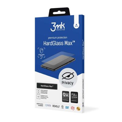 2. 9H-gehärtetes Glas mit 3MK HardGlass Max Sichtschutzfilter für Apple iPhone 16 Pro