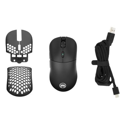 5. GAMIAC PX71 Gaming-Maus, beidhändig bedienbar, kabellos (RF) + USB Typ-A, optisch, 16000 DPI