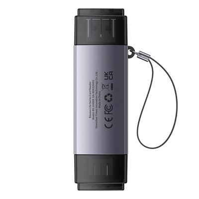 2. Baseus Lite Series USB-A/USB-C 3.0 SD/TF Kartenleser - Grau