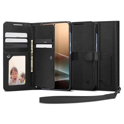 Spigen Wallet "S" Hülle für Samsung Galaxy S25+ - Schwarz