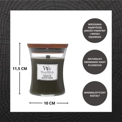 3. FRASER FIR WOODWICK Mittlere Kerze