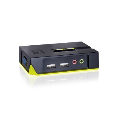 LevelOne KVM-0221 KVM-Switch Schwarz, Grün