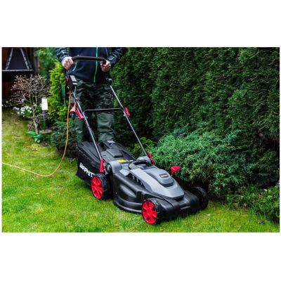 8. Elektrischer Rasenmäher 1500W Graphit, Schnittbreite 360mm