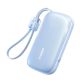 Baseus EnerFill FC21 Qpow 3 Ultra 10000mAh 45W Powerbank mit abnehmbarem USB-C-/ Lightning Kabel – Blau