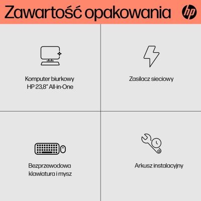 24. HPAiO 24-cr0312nw Ryzen 5 7520 23,8" FHD IPS 250 Nits AG 16 GB DDR5 SSD512 Radeon 610M CAM720p Tastatur + Maus Win11 Gehäuse Weiß 2 Jahre