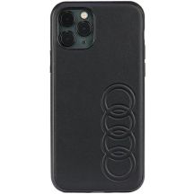 Audi Kunstleder iPhone 11 Pro 5,8" schwarz/schwarz Hardcase AU-TPUPPCIP11-TT/D1-BK