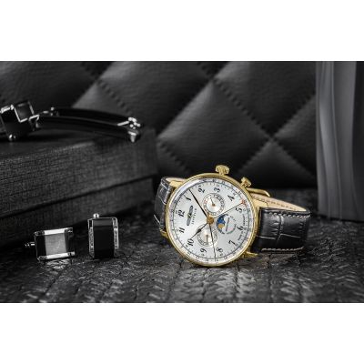 5. Herrenarmbanduhr ZEPPELIN LZ129 Hindenburg 7038-1 + BOX