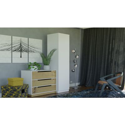 5. Schranktürregale SD-50 MATTWEISS