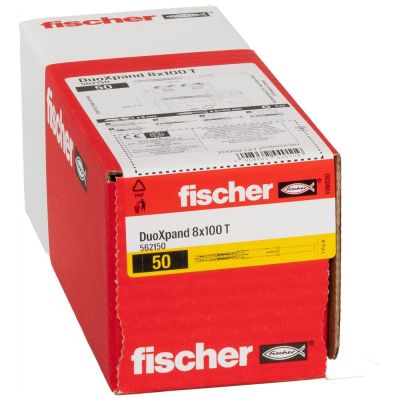 6. Fischer 562150 Schraubanker/Spreizdübel, 50 Stück. Spreizdübel 100 mm