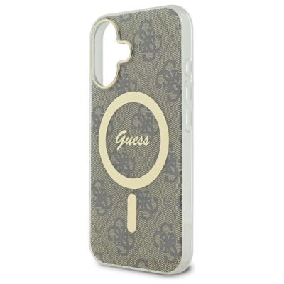 6. Guess IML 4G MagSafe Hülle für iPhone 16 Plus – Braun
