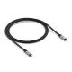 Satechi USB4 V2 Pro Kabel USB4 Gen 4x2 1,2 m USB-C 120 Gbit/s 240 W Silber, Schwarz