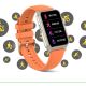 4. Damen-Smartwatch RUBICON RNCF06 Titan/Orange SMARUB221