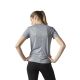 adidas Response Short Sleeve Tee Damen Laufshirt in Grau, mit der climacool Technologie für Abkühlung
