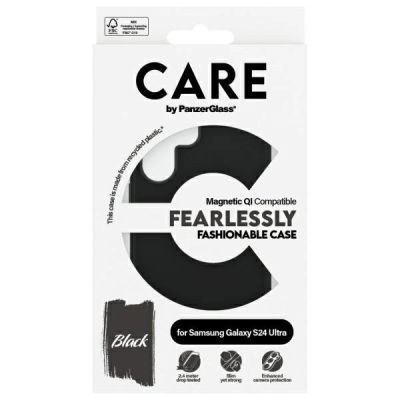 4. CARE by PanzerGlass Fashion QI Case Samsung Galaxy S24 Ultra - Schwarz