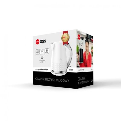 ELDOM OSS Wasserkocher, Fassungsvermögen 1,7 l, Leistung 2150 W, Weiß C270B