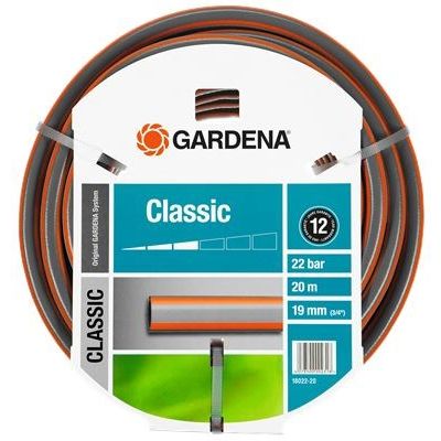 Gardena 18022-20 Gartenschlauch 20 m oberirdisch, grau/orange, PVC