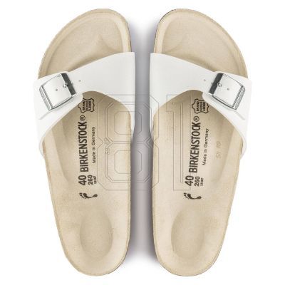 5. Birkenstock Madrid Birko-Flor Weiße Damen Flip-Flops normal breit (0040731)