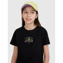 Mädchen-T-Shirt mit normalem Aufdruck 4F 4FJWSS25TTSHF1871-20S