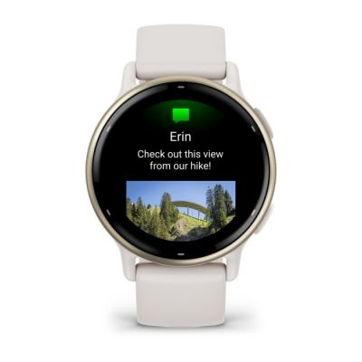2. Garmin Vivoactive 5 42 mm Cremegold-Uhr
