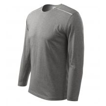 Mafini Langarm T-Shirt M MLI-11212 dunkelgrau meliert