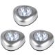Set aus 3 batteriebetriebenen LED-Lampen mit Erdung