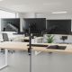 20. MACLEAN 3-Monitor-Halterung, Gasfeder, 17"-27", 2-8 kg, Schwarz MC-137