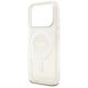 6. Guess IML Glitter Pearl Strap MagSafe Hülle für iPhone 17 Pro - Transparent