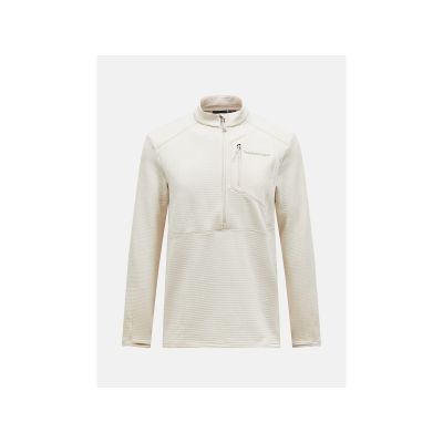Peak Performance M Trail Polartec Sweatshirt mit halbem Reißverschluss in Beige