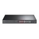 5. TP-LINK TL-SL1218MP PoE-Switch (16x 10/100Mbps, 2x 10/100/1000Mbps), Unmanaged PoE-Switch, 16 10/100 Mbps-Ports, 2 Gigabit-Ports, Hohe Gesamt-PoE-Stromversorgung - bis zu 30 W an jedem PoE-Port und 250 W für alle PoE-Ports*.