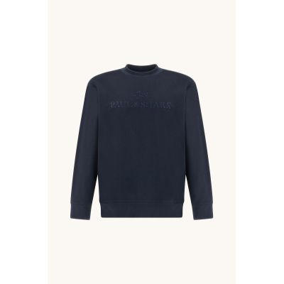 5. Paul&Shark Herren-Sweatshirt aus Baumwolle und Lyocell, marineblau 26411803-50